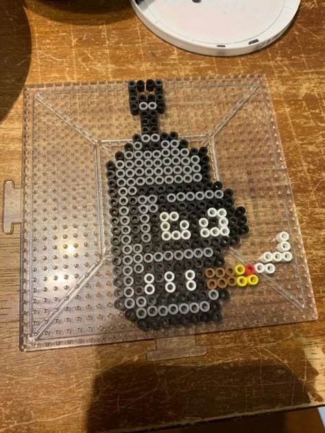 Bender Futurama Perler Beads Bender Perler Beads, Festival Perler Bead Patterns, Doom Perler Beads, Family Guy Perler Beads, Futurama Perler Beads, Cartoon Perler Beads, Pinterest Christmas Gifts, Bender Futurama, Melty Bead Designs