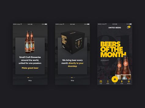 United Beers App Design Beer App, Minimalism Art, Beer Design, Travel Map, Craft Brewery, Ui Inspiration, Design Ui, Mobile App Design, Mobile Ui