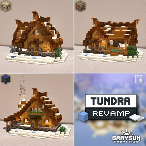 Minecraft Snowy Tundra Builds, Minecraft Snowy Taiga House, Viking Style Minecraft Builds, Winterfell Map, Minecraft Snow Biome Builds, Minecraft Ski Resort, Ice Village Minecraft, Minecraft Tundra Village, Minecraft Tundra Builds