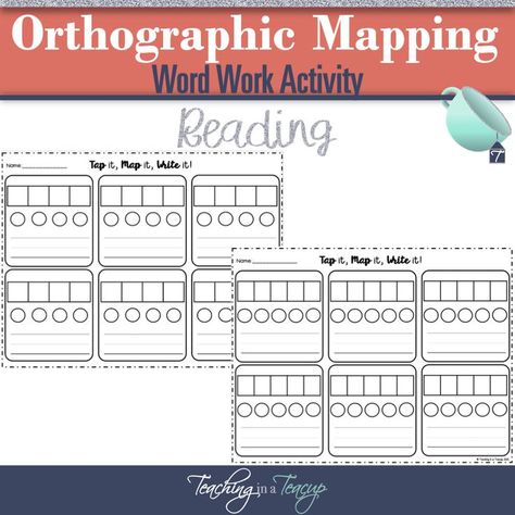 Word Mapping, Orthographic Mapping, Word Map, The Science Of Reading, Map Activities, Science Of Reading, Phonics Lessons, Word Work Activities, Reading Practice