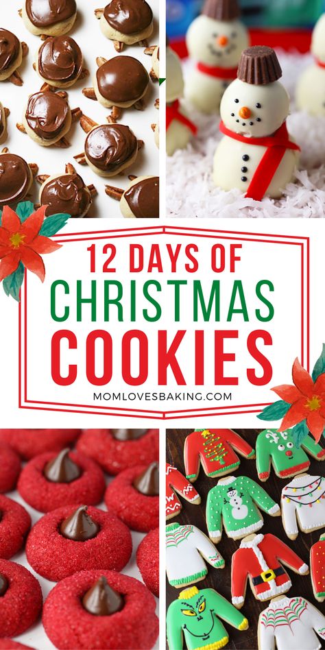 Holiday Bake Off Ideas, Christmas Cookies Kids Love, 12 Days Of Christmas Recipes, 25 Days Of Christmas Cookies, Food Network Christmas Cookies, 12 Days Of Cookies, Easy Cookie Exchange Recipes Simple Christmas Treats, Best Xmas Cookie Recipes, Christmas Cookies For Kids