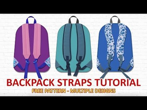 (ASMR) DIY Padded Backpack Straps - How to make rucksack strap - Tutorial menjahit tali tas ransel - YouTube Backpack Straps Diy, Diy Backpack Pattern, Backpack Sewing, Backpack Tutorial, Eco Products, Diy Backpack, Diy Bags Patterns, Diy Bags Purses, Backpack Pattern