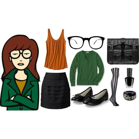 Daria Costume. For my favorite cartoon look alike :) Daria Halloween Costume, Daria Costume, Hollywood Halloween, Daria Mtv, Great Halloween Costumes, Halloween Express, Halloween Outfit, Hallows Eve, Diy Costumes