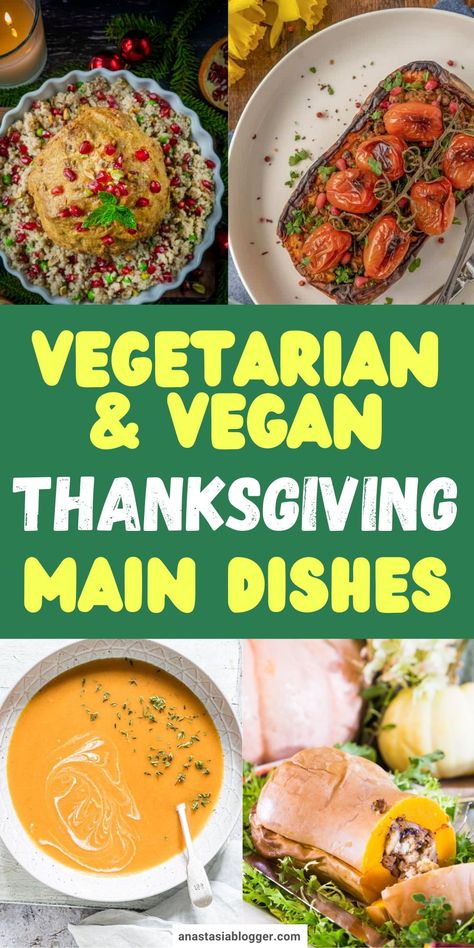 Having a plant-based diet does not mean you have to skip the Thanksgiving classics. Here are 15 healthy vegetarian and vegan Thanksgiving main dishes for everyone to enjoy! #thanksgivingrecipes #vegan #vegetarian Vegan Thanksgiving Main, Vegan Ham Recipe, Vegan Thanksgiving Main Dish, Vegan Meatloaf Recipe, Thanksgiving Main Dishes, Thanksgiving Main Dish, Vegan Sweet Potato Casserole, Thanksgiving Mains, Vegan Green Bean Casserole