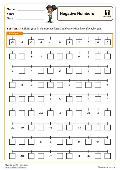 Negative Numbers Worksheet | Key Stage 2 PDF Number Worksheets Number Sequence Worksheet, Year 9 Maths Worksheets, Ks3 Maths Worksheets, Year 8 Maths Worksheets, Ks1 Maths Worksheets, Year 6 Maths Worksheets, Year 2 Maths Worksheets, Year 5 Maths Worksheets, Year 7 Maths Worksheets