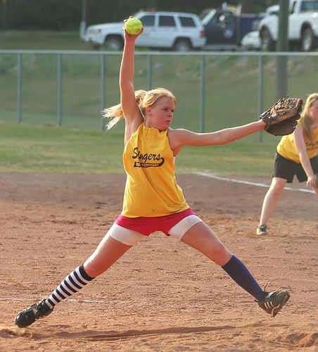 Fast Pitch! by Yer Photo Xpression, via Flickr Kids Softball, Basketball Tickets, Baseball Tournament, Softball Pitching, Running Photos, Gym Video, Sport Inspiration, Fastpitch Softball, Girls Softball