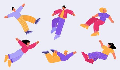 People Floating, People Fly, Free Characters, Vector People, Happy Hippie, Funny Character, About People, People Illustration, Happy People