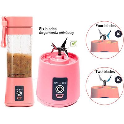 The mini blender is easy to clean by adding water and double click the power button to run your blender until it is clean. It comes with a cleaning brush for you to clean the inside corners of the juicer cup. For safety concerns, please do not soak the blender into water. Color: Pink | KATIER Juicer Cup Personal Blender in Pink, Size 9.45 H x 3.15 W x 3.14 D in | Wayfair KATIER7dfe432 Homemade Microwave Meals, Ice Blender, Smoothies And Shakes, Fruit Machine, Personal Blender, Blender Models, Mini Blender, Smoothie Blender, Portable Blender