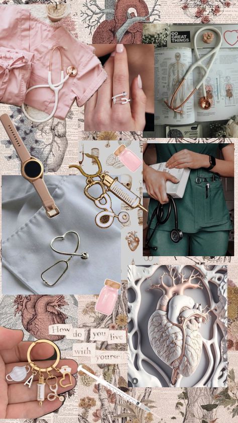 Wallpaper Backgrounds Nursing, Oncology Nursing Aesthetic, Nurse Asthetic Picture, Medical Aesthetic Wallpaper, Medicine Aesthetic Wallpaper, Nurse Life Aesthetic, Future Nurse Aesthetic, Nurse Aesthetic Wallpaper, Nurse Collage