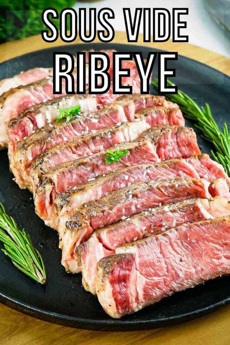 Sous Vide Ribeye, Ribeye Recipe, Sous Vide Dessert, Braised Beef Recipes, Rib Eye Recipes, Ribeye Steak Recipes, Best Beef Recipes, Sous Vide Recipes, Rib Eye