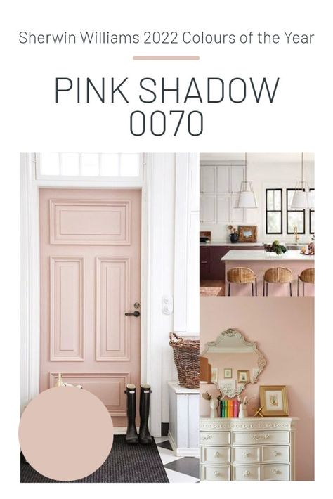 We are in love with Sherwin William's Colours of the Year for 2022. Here is some of our inspo for how to use Pink Shadow 0070! Check out our socials for more of our inspo ideas and interior design work! 🤍 Pink Basement Ideas, Pink Shadow Sherwin Williams, Sherwin Williams Pink Shadow, Pink Paint Colors, Paint Color Inspiration, Paint Color Schemes, Sherwin Williams Paint Colors, Interior Design Work, Kitchen Paint Colors