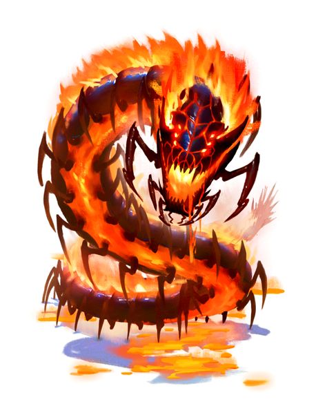 Xotani Fire Monster - Pathfinder 2E PFRPG DND D&D 3.5 5E d20 fantasy Fire Monster Art, Fire Creature, Fire Monster, Pathfinder 2e, Monster Artwork, Monster Legends, Dragon Fire, Rpg Horror, Beast Creature