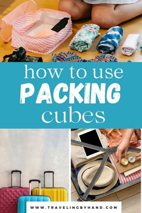 Mastering Travel Organization: How to Use Packing Cubes Like a Pro - Traveling By Hand How To Pack A Suitcase With Packing Cubes, How To Pack In Packing Cubes, How To Pack Using Packing Cubes, How To Use Packing Cubes Tips, How To Pack For Travel, Packing With Packing Cubes, How To Fold Clothes For Packing Cubes, Cruise Organization Hacks, How To Pack Toiletries For Travel