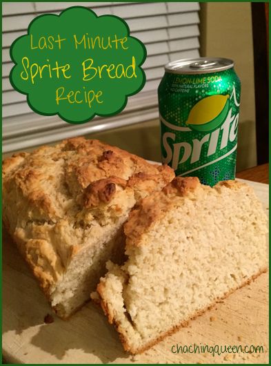 Last Minute Sprite Bread Recipe – Cha Ching Queen Sprite Bread, Sprite Chicken, Easy Bread Recipe, Slow Cooker Meal, Recipe Bread, Cha Ching, 5 Ingredient Recipes, Beer Bread, Soda Bread