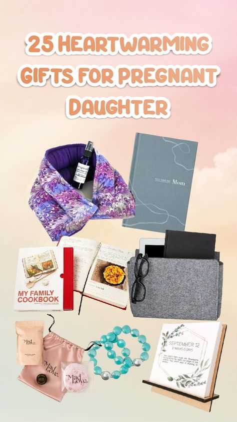 Giving gifts to pregnant daughters is one of the best ways to show you care. Your pregnant daughter definitely needs your support; being a mother will not be an easy job. Now support them to be the best mother in the world with these 25 heartwarming gifts for pregnant daughters! #pregnantdaughtergifts #giftsforpregnantdaughter #giftideasforpregnantdaughter #mothersdaygiftforpregnantdaughter #giftsfornewlypregnantdaughter #giftformypregnantdaughter #birthdaygiftforpregnantdaughter My Daughter Is Pregnant, Gifts For Pregnant Daughter In Law, Best Gifts For Pregnant Women, Gift For Pregnant Women, First Pregnancy Gifts, Pregnant Mom Gifts, Gifts For Pregnant Women, Newly Pregnant, Bible Study Ideas