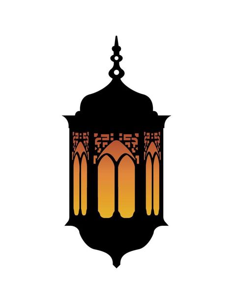 Ramadan Lamp, Lantern Silhouette, Islamic Lantern, Islamic Ramadan, Islamic Messages, Lanterns Decor, The Vintage, Ramadan, Vector Art