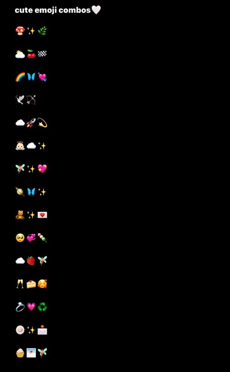 Emoji For Best Friend Contact, Emoji Combos For Friends, Emojis For Best Friend Contact, Emoji For Best Friend, Aesthetic Snapchat Emojis, Insta Bio Ideas Aesthetic Emojis, Ig Emoji Combos, Aesthetic Instagram Bio Emojis, Asethic Emojis Combo