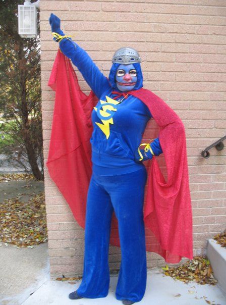 super-grover-costume   WORK IT! Grover Costume, Muppet Costumes, Adult Costumes Diy, Super Grover, Costume Making, Funny Costumes, Costume Diy, Halloween Makeup Looks, Diy Costumes