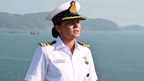 The Indian Navy has recently started posting women officers onboard warships and more avenues are being opened for them in the force, said the Indian Navy on Tuesday on the occasion of International Woman’s Day.... Prepare for CDS, NDA, AFCAT and More at www.ssbcrackexams.com Indian Navy Officers, Priyanka Chaudhary, 2025 Manifestation, Krishna Bhakti, Army Look, Joining The Navy, Navy Day, Navy Chief, Navy Uniforms