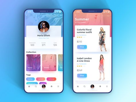 Here is the Fashion profile concept. Hope you like it. Show your love (Presss 'L').  Check real pixel attached  Feedback is appreciated.  Image credit Unsplash and pinterest Vijay Verma, Profile App, Fashion Profile, Ui Design Mobile, Ui Ux 디자인, Ios App Design, App Interface Design, Mobile Ui Design, Ios Design