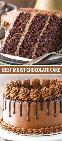 Best Moist Chocolate Cake, Moist Chocolate Cake Recipe, Kek Coklat, Cake Recept, Resepi Biskut, Kek Lapis, Resipi Kek, Chocolate Cake Recipe Moist, Amazing Chocolate Cake Recipe