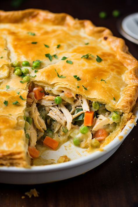 Chicken Pot Pie Chicken Pie Without Vegetables, Chicken Pot Pie Recipe With Frozen Mixed Vegetables, Chicken Pot Pie With Fresh Vegetables, Chicken Pot Pie With Mushrooms, Healthy Crockpot Chicken Pot Pie, Make Ahead Chicken Pot Pie, Lazy Chicken Pot Pie, Simple Chicken Pot Pie Recipe, Chicken Pot Pie Recipe Easy