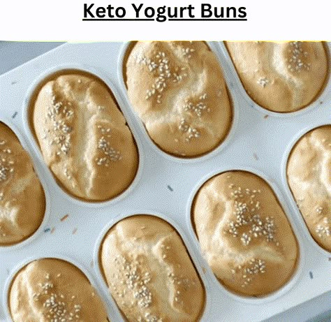 Keto Yogurt Buns - EASY KETO RECIPES Keto Yogurt Buns, Keto Yogurt Bread, Ketobiotic Recipes, Keto Buns Recipe, Yogurt Buns, Chocolate Raspberry Smoothie, Keto Yogurt, Making Sandwiches, Pan Keto