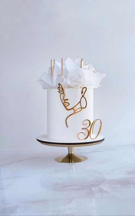 Beautiful Birthday Cakes For Women Ideas, Woman Birthday Cake, 30th Birthday Cake For Women, Birthday Cake For Women Elegant, Birthday Cake For Women, Modern Birthday Cakes, 40th Cake, Birthday Cake For Husband, Dessert Bar Wedding