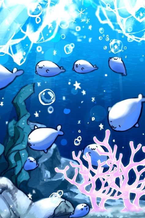 Cute Seals Wallpaper, Seal Background, Seal Wallpaper, Seal Cartoon, Cute Seals, Baby Seal, Wallpaper Animes, Sea Art, Silly Animals