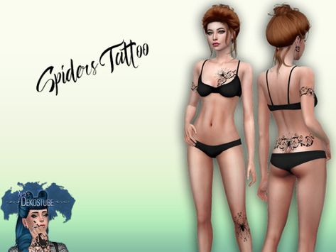 Spiders Tattoo, Winter Tattoo, Sims 4 Tattoos, Mod Hair, Palm Tattoos, Skeleton Hand Tattoo, Text Tattoo, Spider Tattoo, Music Tattoo