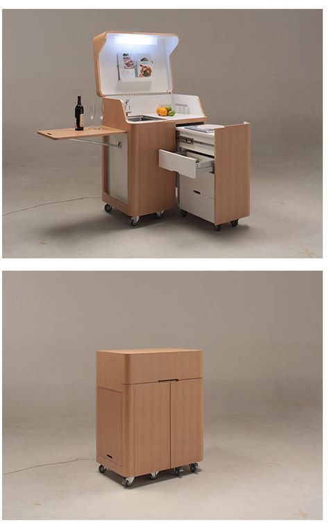 Mobile Furniture, Space Saving Table, Small Workspace, Convertible Furniture, Folding Furniture, Smart Furniture, Creative Furniture, Modular Furniture, Space Furniture