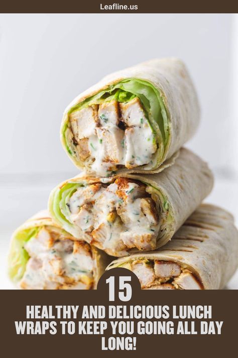 Delicious Wraps For Lunch, Healthy Mediterranean Wraps, Low Calories Wrap, Healthy Low Calorie Wraps, Low Cal Wraps 300 Calories, Healthy Protein Wraps For Lunch, Protein Packed Wraps, High Protein Lunch Wrap Ideas, Protein Packed Sandwiches