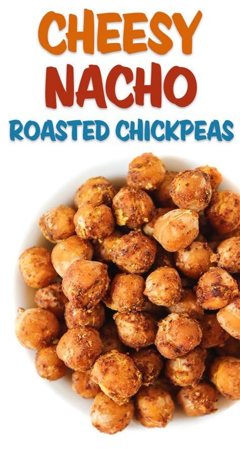 The Garden Grazer: Cheesy Nacho Roasted Chickpeas Garden Grazer, Chickpea Recipes Roasted, Cheesy Nachos, Chickpea Snacks, Nutritional Yeast Recipes, Healthy Vegan Snacks, Chickpea Recipes, Roasted Chickpeas, Nutritional Yeast