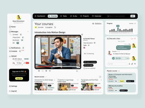 Course Web, Website Design Inspiration Layout, Web Design Course, Mobile App Design Inspiration, Web Platform, Youtube Design, Ux Design Inspiration, Educational Board, App Design Inspiration