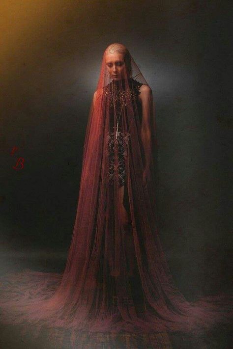 Red Veil, Dark Beauty Magazine, Foto Art, Vestidos Vintage, Red Style, Dark Photography, Shoot Inspiration, Dark Beauty, Dark Fashion