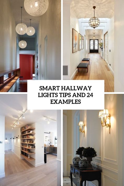 smart hallway lights tips and 24 ideas cover Narrow Hallway Lighting, Small Hallway Lighting, Cottage Hallway, Hallway Pendant Lighting, Entryway Pendant Lighting, Hallway Lights, Hallway Sconces, Hallway Ceiling Lights, Hallway Chandelier