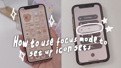 Iphone home screen customization tutorial How To Change Wallpaper With Focus, Focus Modes Iphone Aesthetic, How To Make A Focus On Iphone, Set Up Iphone Home Screen, Focus Modes Iphone Ideas, Focus Modes Iphone, Focus Settings Iphone Ideas, Focus Settings Iphone, How To Customize Iphone Home Screen