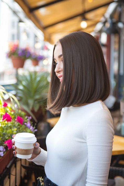 Discover the beauty of medium length straight hairstyles that exude sophisticated charm. This sleek look showcases a clean, polished finish that’s perfect for any occasion, whether it’s a casual outing or a formal event. With its simple elegance, this hairstyle is both cute and easy to maintain.#straighthairstyles #MediumHair #ElegantHair Medium Length Straight Hairstyles, Medium Length Hair Straight, Elegant Hairstyles, Sleek Look, Simple Elegance, Medium Length, Formal Event, Medium Hair Styles, Straight Hairstyles