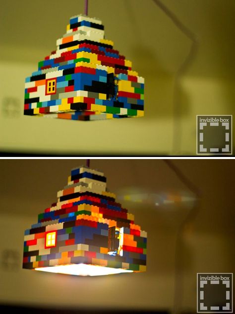 Lego Lamp Shade Ikea Lamp Shade, Lego Lamp, Lego Bedroom, Ikea Lamp, Diy Lego, Recreational Room, Lego Diy, Diy Lampe, Lego Craft