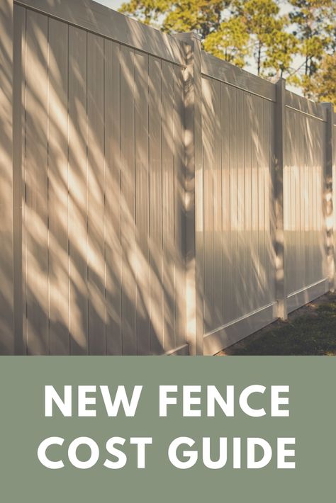 Vinyl Fence Material Calculator and Price Estimator Brick And Vinyl Fence, Vynil Fencing Ideas, Vinyl Fencing Ideas Backyards, Vinyl Fence Ideas Backyards, Vinyl Privacy Fence Ideas, Vinyl Fence Landscaping, Vinyl Fence Colors, Vinyl Fence Ideas, Wood Grain Vinyl Fence