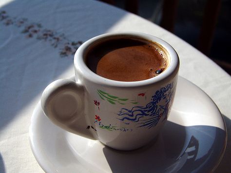 Greek #coffee ("Ellinikos Kafes") is one of the simplest ways to make coffee. #culinary #Greece #travelling2GR #summerinGReece Photo via: Constadinos http://www.flickr.com/photos/10935614@N07/1139633248/ Cherry Drink, Greek Coffee, Ways To Make Coffee, Nomad Travel, Greek Wine, Greek Flavors, Coffee Talk, Thessaloniki Greece, Coffee With Friends