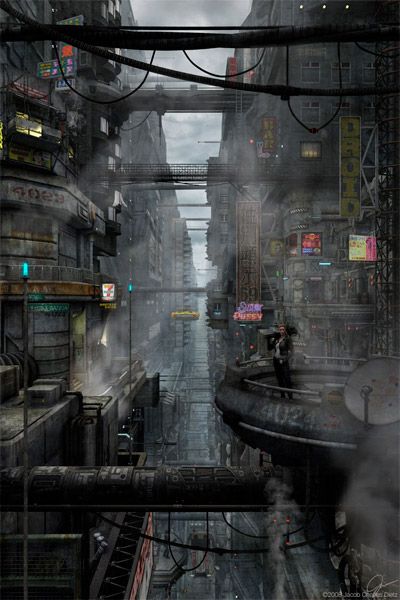 Old Cyberpunk Aesthetic, Abandoned Underground City Fantasy Art, Nanopunk City, Scifi Slums, Scifi City Aesthetic, Cyberpunk City Scape, Rundown Cyberpunk, Modern World Aesthetic, Dystopian Cyberpunk City