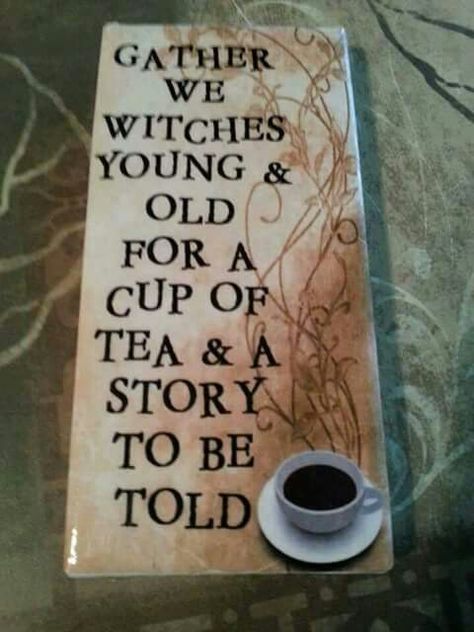 Gather Ye Witches, young and old..... Witch Tea, Weird Ideas, Halloween Tea Party, Witch Party, Pagan Crafts, Which Witch, Witchy Crafts, Pagan Witch, Witchy Decor