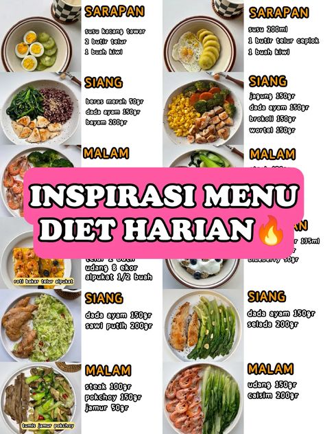 Diet Menu Malaysia, Jadwal Makan Diet, Menu Makanan Diet Sehat, Menu Diet Simple, Makanan Sehat Healthy, Menu Sarapan Diet, Menu Defisit Kalori, Resep Menu Diet Sehat, Jadwal Diet Sehat