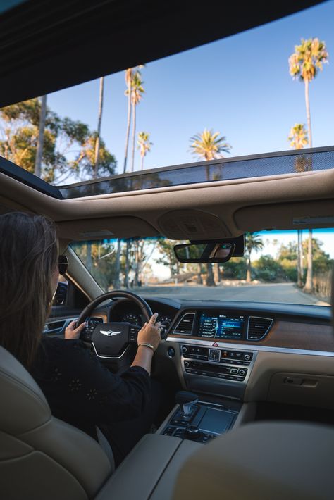 Genesis G80: test drive in California - Kirsten Alana Genesis Car Aesthetic, Genesis Car G80, Genesis Car Luxury, Genesis Aesthetic, Genesis Suv, Driving In La, Genesis Car, Genesis G70, My Vision Board