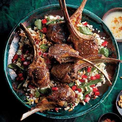 Harissa and za'atar grilled lamb chops | Chatelaine Best Lamb Recipes, Bbq Roast, Grilled Lamb Chops, Lamb Chop Recipes, Mutton Recipes, Grilled Lamb, Cooking 101, Lamb Chops, Lamb Recipes