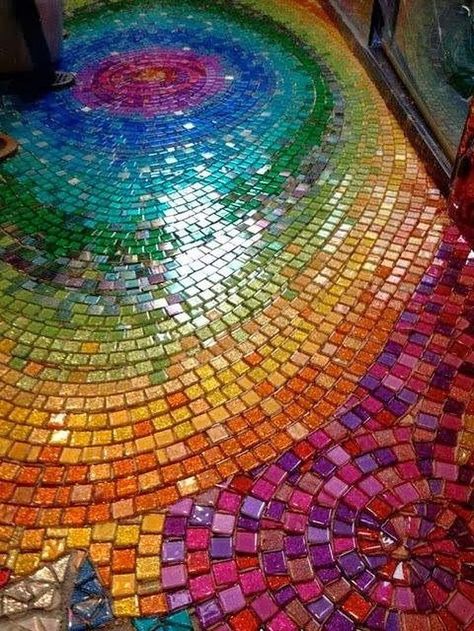 Incredible Mosaic Design Ideas 46 Luxurious Pool, Paper Mosaic, زجاج ملون, Mosaic Stained, Mosaic Madness, Creation Art, Mosaic Floor, Backsplash Kitchen, Mosaic Backsplash