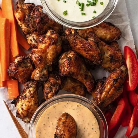 Lexi's Clean Kitchen | Homepage Cajun Ranch, Honey Lemon Pepper Wings, Macro Eating, Ranch Wings, Macros Recipes, Honey Garlic Wings, Food Baddie, Lemon Pepper Sauce, Baked Chicken Wings Oven