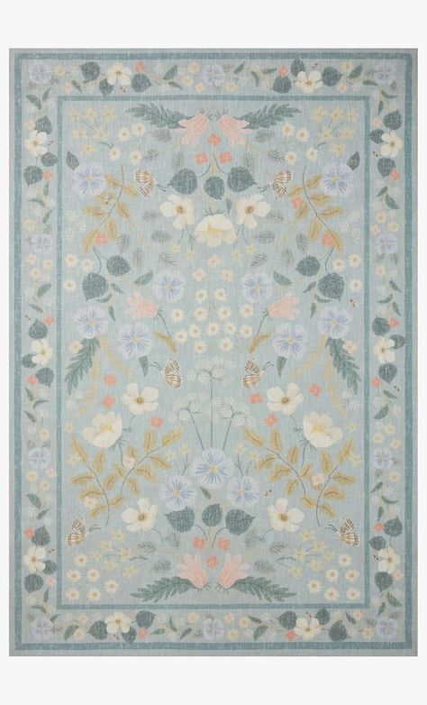 COTSWOLDS | Loloi Rugs Blue Rug, Area Rug, Rug, Free Shipping, Flowers, Blue