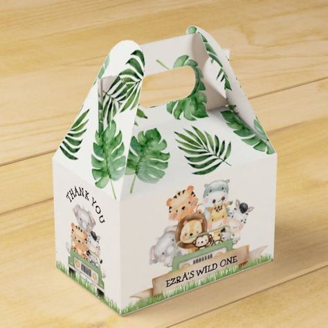 Tropical party items – Party themes Jungle Theme Return Gift Hampers, Birthday Leo, Safari Wild One, Tropical Theme Party, First Birthday Favors, 30th Birthday Party Invitations, Boys First Birthday Party Ideas, Favor Boxes Birthday, Wild One Birthday